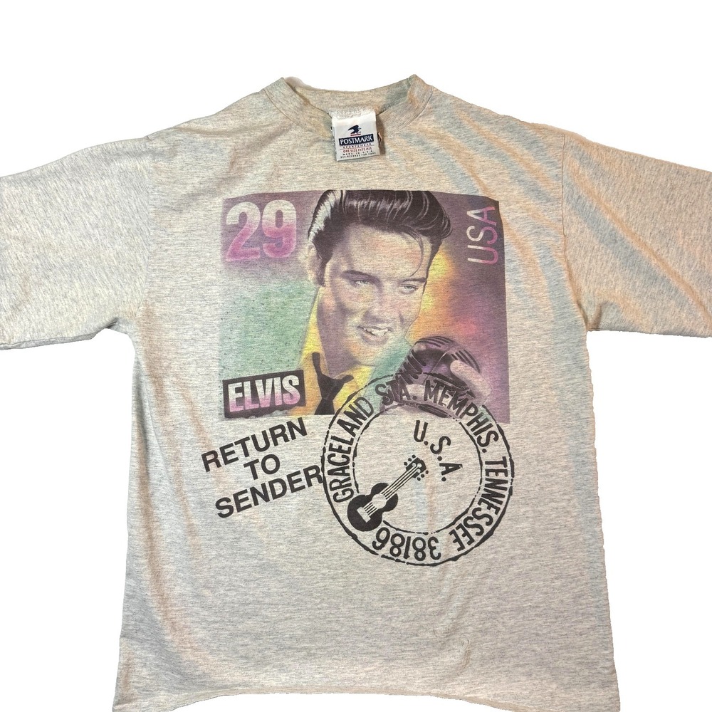 Vintage 90s Elvis Presley Graceland T Shirt Mens L Single Stitch USA